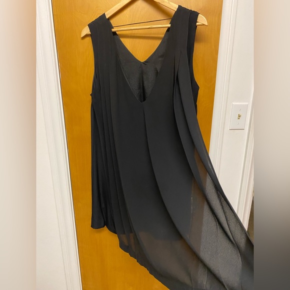 Little Black Dress with Cape Detail - Picture 2 of 5